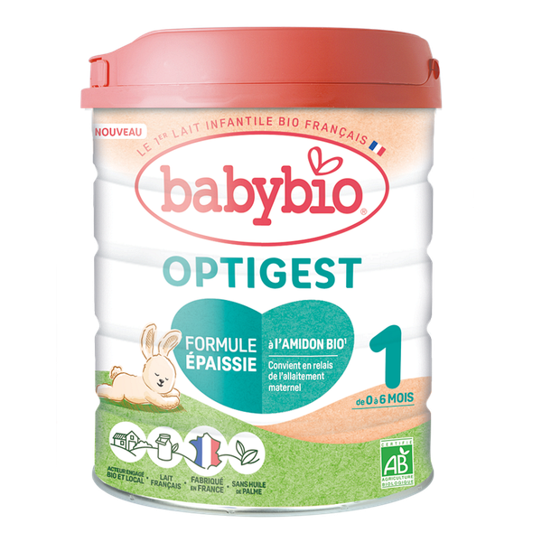 Био мляко на прах за кърмачета (0-6 месеца) - OPTIGEST 1 - 800г - Babybio